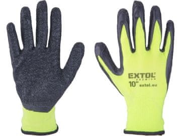 Extol Premium Vrtne rokavice 8856646, brezšivne, delno namočene v lateks, velikost 10"