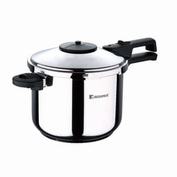 Bergner Lonec na pritisk BG-4448-MM CRETA nerjaveče jeklo 6 litrov, 22 cm