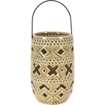 ProGarden Keramična svetilka KO-095202930zelena 23 cm z ročajem zelene barve