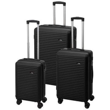 ProWorld Komplet potovalnih kovčkov KO-DG4700050 3 kosi 50 / 60 / 70 cm črne barve