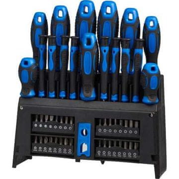 FX Tools Komplet izvijačev KO-R03000350 Komplet izvijačev v stojalu, 50 kosov.