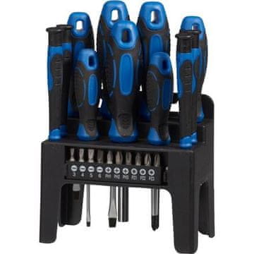 FX Tools Komplet izvijačev KO-R03000340 Komplet izvijačev v stojalu, 21 kosov.