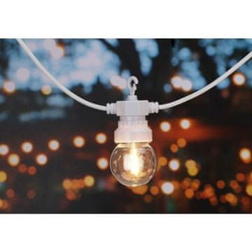 ProGarden Lahka veriga KO-LE2200170 LED PARTY svetlobna veriga 20 žarnic bela