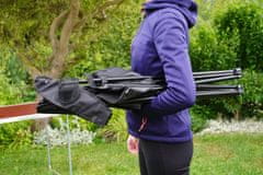 Kubisport Lahek zložljiv stol črne barve