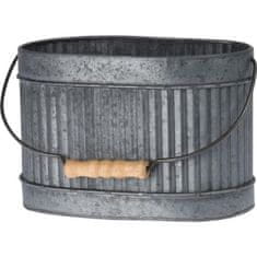 HOMESTYLING Lonec za rože KO-FZ3000930 dekorativni komplet 3 kosov VRTNO CVETJE ovalno