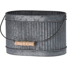 HOMESTYLING Lonec za rože KO-FZ3000930 dekorativni komplet 3 kosov VRTNO CVETJE ovalno