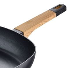 Bergner Ponev za žar z nelepljivo površino BG-34625-BK 28 cm Earth Black