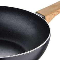 Bergner WOK ponev z nelepljivo površino BG-34627-BK 28 cm Earth Black