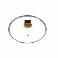 Bergner Ponev z nelepljivim premazom BG-32038-BK s pokrovom 28 cm zemeljsko črna