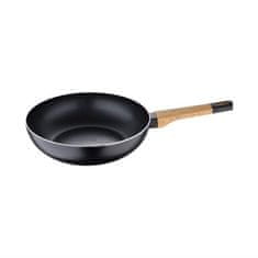 Bergner WOK ponev z nelepljivo površino BG-34627-BK 28 cm Earth Black