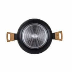 Bergner Ponev z nelepljivim premazom BG-32038-BK s pokrovom 28 cm zemeljsko črna