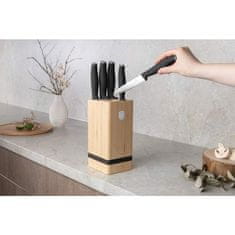 Berlingerhaus Komplet nožev BH-2971 s stojalom BAMBOO 6 kosov mat črna kolekcija