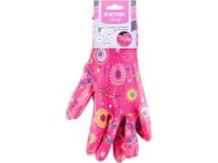 Extol Lady Vrtne rokavice 8856674, napol namočene v nitril, velikost 8"