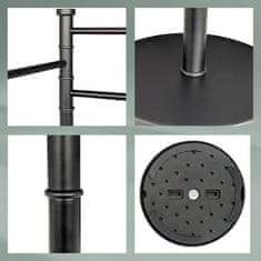 Kela Držalo za brisače KL-18976 Gugalnica iz nerjavečega jekla, črna 85,5 x 28,5