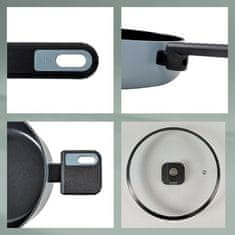 Kela Komplet loncev KL-15200 Mira s keramično površino 5 kosov, dimljeno modra