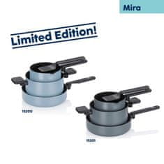 Kela Komplet loncev KL-15200 Mira s keramično površino 5 kosov, dimljeno modra