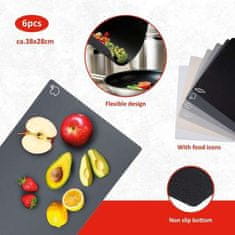 Alpina Deska za rezanje ED-223849 fleksibilen komplet 6 kosov 38x28cm