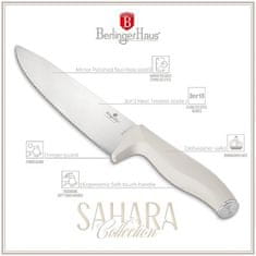 Berlingerhaus Komplet nožev BH-2966 with cutting board 6 pcs Sahara Collection