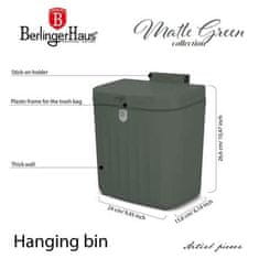 Berlingerhaus Koš za smeti BH-8889 viseča 7 l mat zelena kolekcija