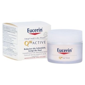 Eucerin Gladilna dnevna krema proti gubam za vse občutljive tipe kože Q10 Active 50 ml