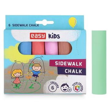 EASY Kids krede za pločnik, 6 barv