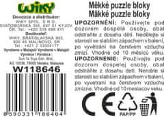 Wiky Mehki bloki - Sova in slon 9 kosov 32x32 cm