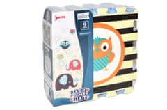 Wiky Mehki bloki - Sova in slon 9 kosov 32x32 cm