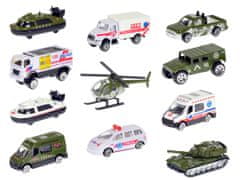 Vozila vojaška/ambulantna 7-8 cm kovinska 1:64 prosti tek