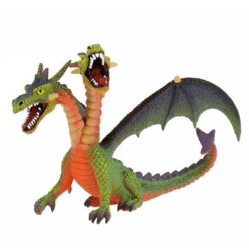 Bullyland Figurica za torto dvoglavi zmaj zelene barve 14x10cm
