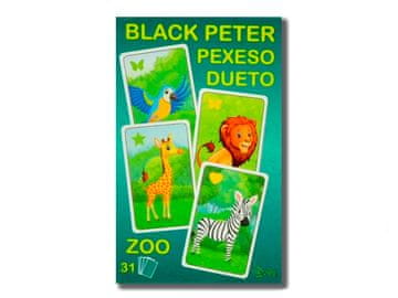 Črni Peter/Pexeso/Dueto ZOO 3 v1 7x10,5x1,5 cm 31 kosov