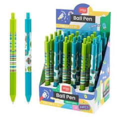 EASY Kids VENTURIO Kroglično pero, modra polželezna kartuša, 0,7 mm, 24 kosov v pakiranju, zeleno-turkizna