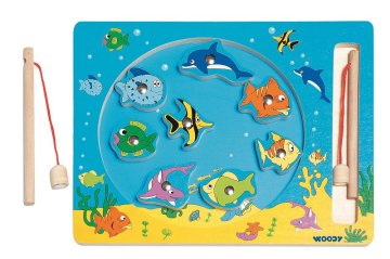 Woody 102190026 Circle Fishing-magnet.game