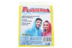 Wiky Dežni plašč univerzalna velikost za odrasle 140x76cm 4 barve v vrečki 14x22cm