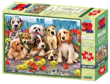 PRIME 3D Puzzle Psi 3D 48 kosov