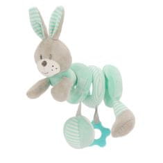 Baby Mix Spiralna igrača za otroško posteljico zajček meta