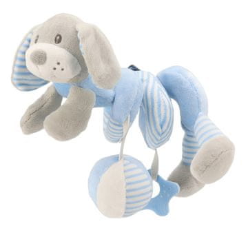 Baby Mix Spiralna igrača za otroške posteljice pes modra