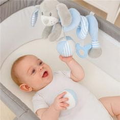 Baby Mix Spiralna igrača za otroške posteljice pes modra