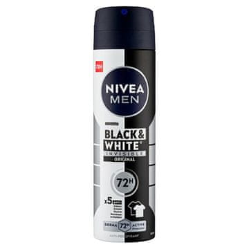Nivea Antiperspirant v spreju za moške Invisible For Black & White Power 150 ml