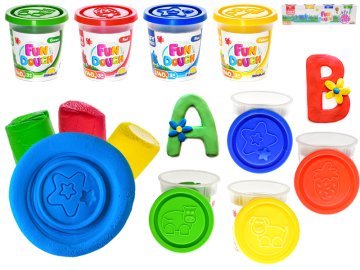 Masa za oblikovanje v skodelici 4x140 g v škatli iz folije