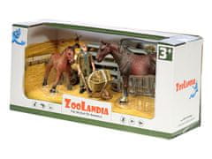 Konj Zoolandia z žrebetom in dodatki - mešanica različic in barv