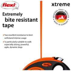 Flexi povodec Xtreme L pas 8m oranžna