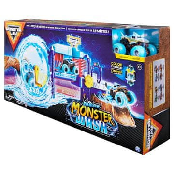Monster Jam - MEGALODON MONSTER WASH igralni set, 1:64
