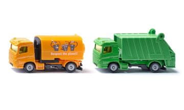 SIKU Blister - smetar in smetarsko vozilo, komunalni komplet