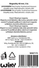 Barvni magneti 40 mm - 5 kosov