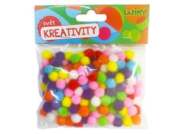 Pom pom 10mm, 180 kosov