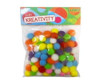 Pom pom 15mm, 100 kosov