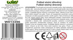 Lesena miza za nogomet 60,5x30,5x18,5 cm