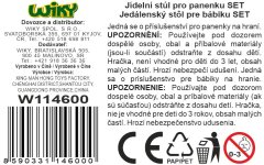 Wiky Jedilnik za lutko