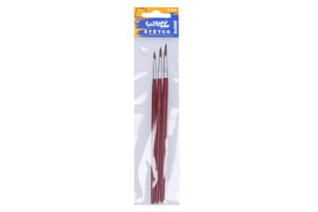 Komplet okroglih čopičev 3 kosi