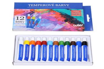 Tempera barva za kovino 12 kosov - 12ml